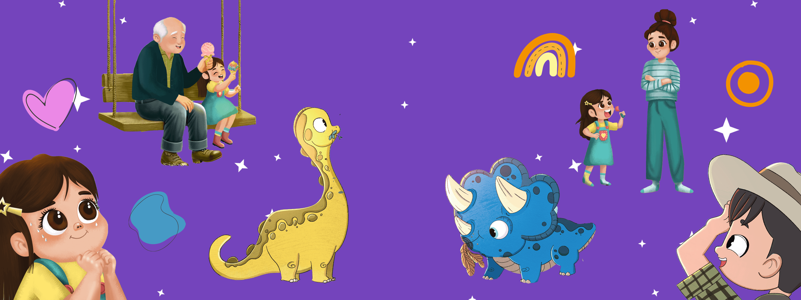 Arabic Children's Book - Title - Is This a T-Rex? and I want Ice Cream! - Small Banner