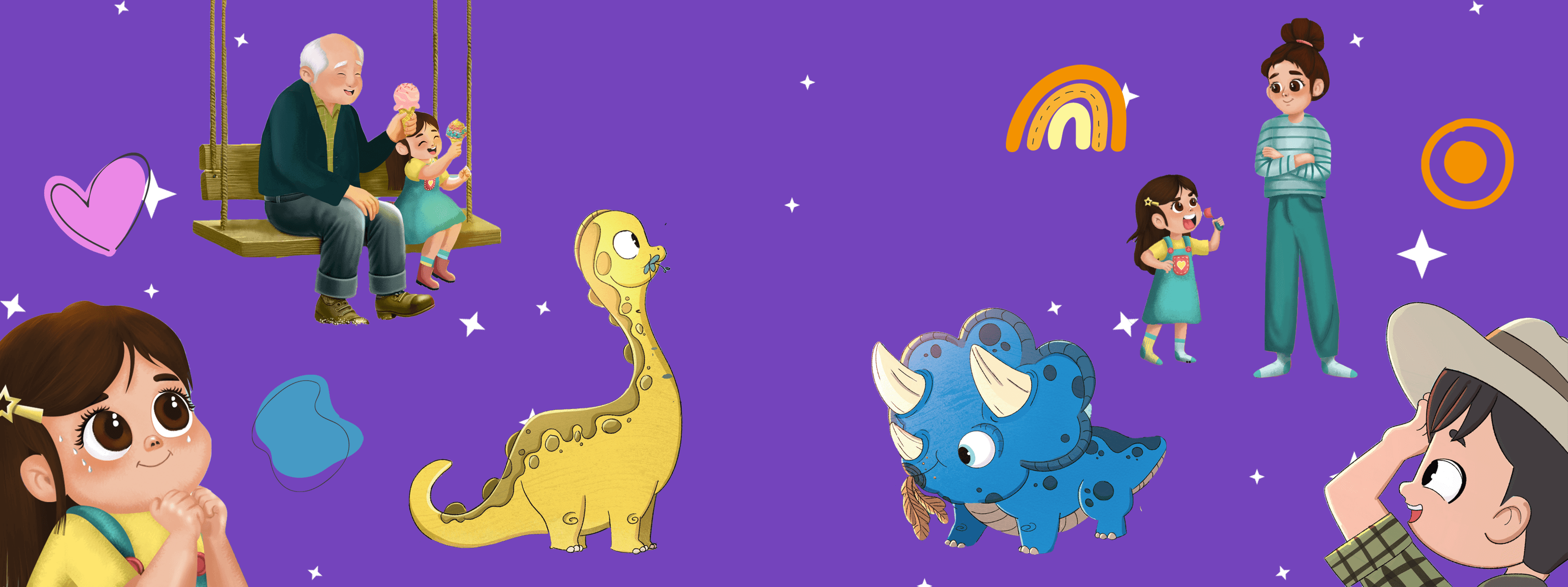 Arabic Children's Book - Title - Is This a T-Rex? and I want Ice Cream! - Small Banner 